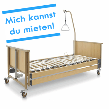Pflegebett/ Krankenbett mieten Burmeier Dali II Ansicht von vorne